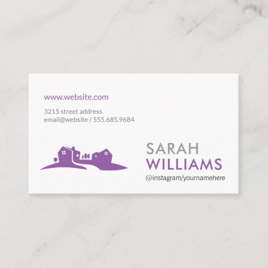 Carte De Visite Entreprise | Agent immobilier | Réalisateur (Devant)