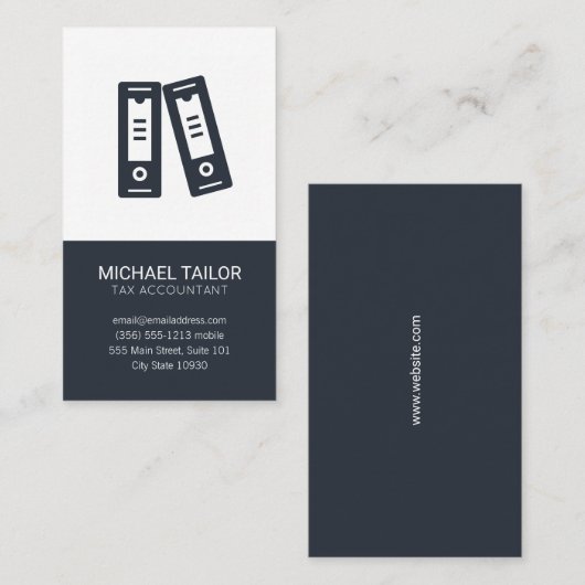 Carte De Visite Entreprise comptable | Prep. fiscale | Finance (Devant / Derrière)