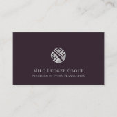 Carte De Visite Entreprise comptable simple et élégante (Devant)