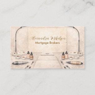 Carte De Visite Entreprise d'artiste PMU Elegant Brows