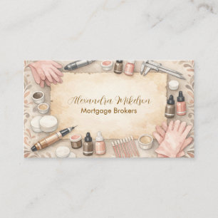 Carte De Visite Entreprise de beauté de sourcils Premium