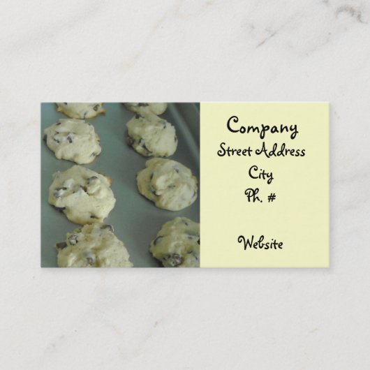 Carte De Visite Entreprise de biscuits (Devant)