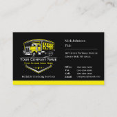 Carte De Visite Entreprise de camionnage professionnel Code QR (Devant)