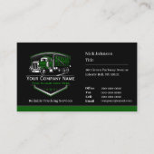 Carte De Visite Entreprise de camionnage professionnel Code QR (Devant)