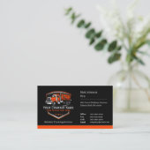Carte De Visite Entreprise de camionnage professionnel Code QR (Debout devant)