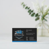 Carte De Visite Entreprise de camionnage professionnel Code QR (Debout devant)