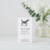 Carte De Visite Entreprise de Chien (Debout devant)