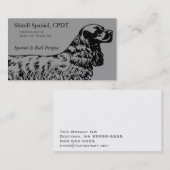 Carte De Visite Entreprise de chien Cocker Spaniel (Devant / Derrière)