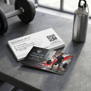 Carte De Visite Entreprise de Coach en Force   Creative Street Fit