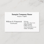 Carte De Visite Entreprise de conseil d'analyste de données massiv (Dos)