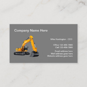 Carte De Visite Entreprise de construction