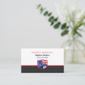 Carte De Visite Entreprise de construction de bardeaux de toiture  (Debout devant)