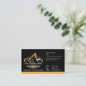 Carte De Visite Entreprise de Construction de Matériel Lourd Profe (Debout devant)