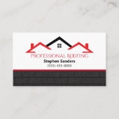Carte De Visite Entreprise de construction de toitures de bardeaux (Devant)