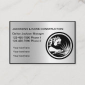 Carte De Visite Entreprise de construction d'outils métalliques pr (Devant)