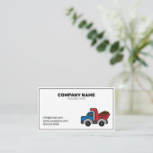 Carte De Visite Entreprise de construction d'un camion simple de v (Debout devant)