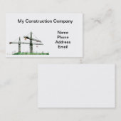 Carte De Visite Entreprise de construction élevée (Devant / Derrière)