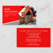 Carte De Visite Entreprise de construction et de construction d'ex (Devant / Derrière)