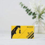 Carte de visite entreprise de construction jaune n (Debout devant)