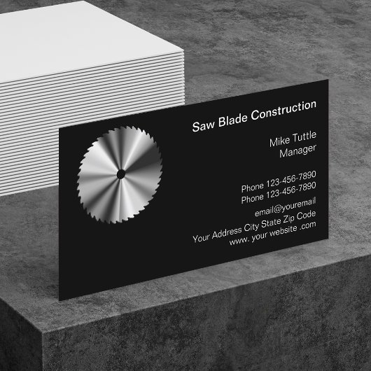 Carte De Visite Entreprise de construction professionnelle