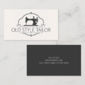 Carte De Visite Entreprise de Couture de Modification de Style Vin (Devant / Derrière)