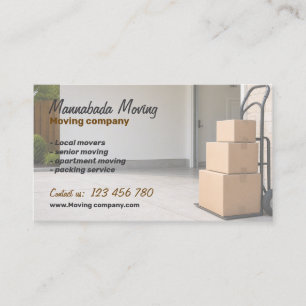 Carte De Visite Entreprise de déménagement Camionnage de service