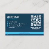 Carte De Visite Entreprise de développement logiciel | Code-barres (Devant)