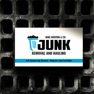 Carte De Visite Entreprise de Enlèvement de Déchets & Transport BA