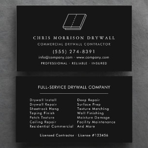 Carte De Visite Entreprise de finition de cloison sèche Sheetrock