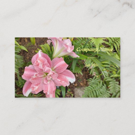 Carte De Visite Entreprise de fleuriste (Devant)