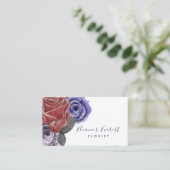 Carte De Visite Entreprise de fleuriste de Red Rose (Debout devant)