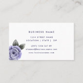 Carte De Visite Entreprise de fleuriste de Red Rose (Dos)