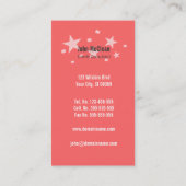 Carte De Visite Entreprise de gestion d'événements (Dos)