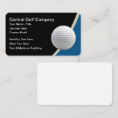 Carte De Visite Entreprise de golf moderne chic (Devant / Derrière)