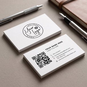 Carte De Visite Entreprise de logo personnalisé