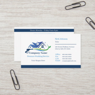 Carte De Visite Entreprise de nettoyage haute pression personnalis