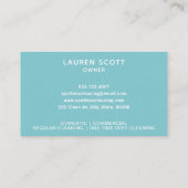 Carte De Visite Entreprise de nettoyage QR Code Spray bouteille Aq (Dos)