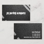 Carte De Visite Entreprise de pavage (Devant / Derrière)