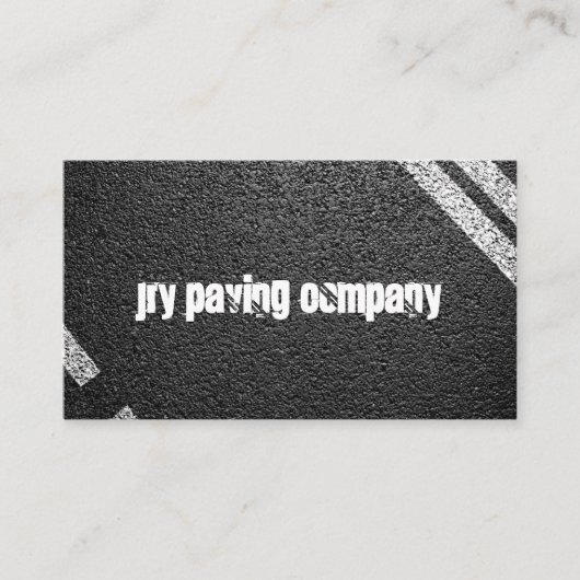 Carte De Visite Entreprise de pavage (Devant)