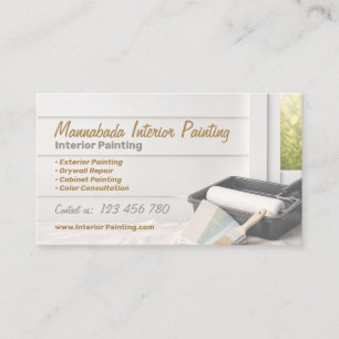 Carte De Visite Entreprise de Peinture Intérieure Extérieure de Ma