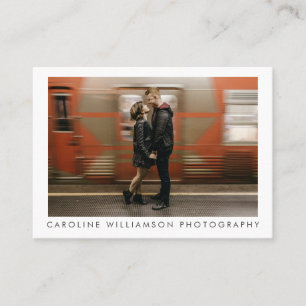 Carte De Visite Entreprise de photographie moderne grande photo él