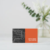 Carte De Visite Entreprise de plomberie professionnelle (Debout devant)