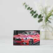 Carte De Visite entreprise de pulvérisation de voitures de magasin (Debout devant)