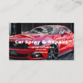Carte De Visite entreprise de pulvérisation de voitures de magasin (Devant)