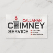 Carte De Visite Entreprise de ramonage de cheminée et services de (Devant)