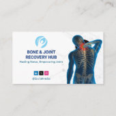 Carte De Visite Entreprise de réadaptation orthopédique | Code-bar (Dos)