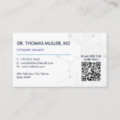 Carte De Visite Entreprise de réadaptation orthopédique | Code-bar (Devant)