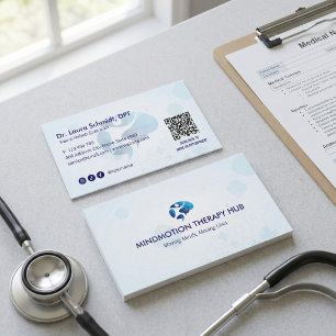 Carte De Visite Entreprise de Rééducation Neurologique   Minimalis