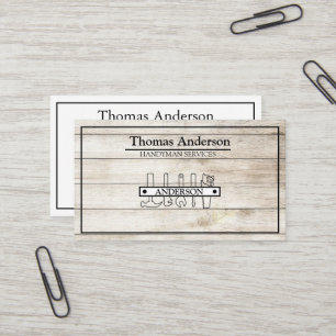 Carte De Visite Entreprise de réparation à domicile de bricoleur p