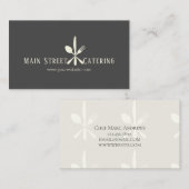 Carte De Visite Entreprise de restauration Chef professionnel (Devant / Derrière)